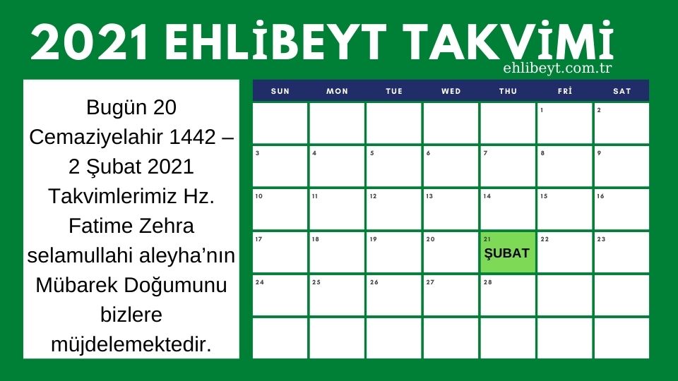 hazreti fatimanın doğum günü